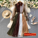 Vestido Maria Morgana - Marrom