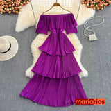 Vestido Maria Laís - Roxo